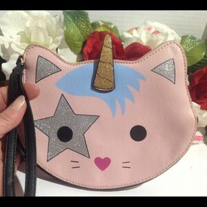 Betsey Johnson Unicorn Wristlet Bag Purse Wallet